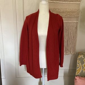 Belldini Women's Red Cardigan Long Sleeves